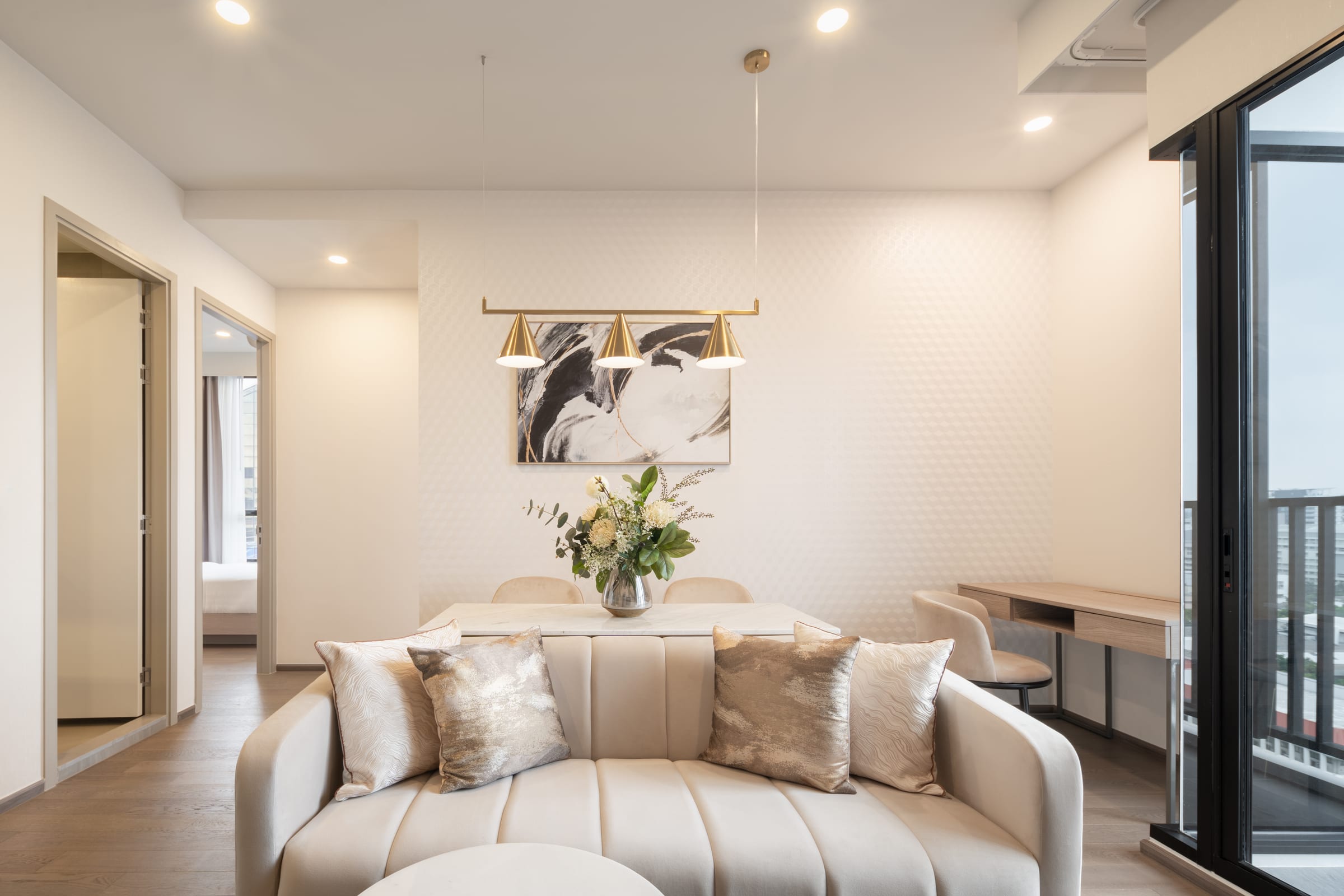 2 Bedroom Deluxe, 55 sq.m. — Hampton Residence Phayathai (Park Origin Phayathai) | Hotel Residence near BTS Phaya Thai / Airport Rail Link 9