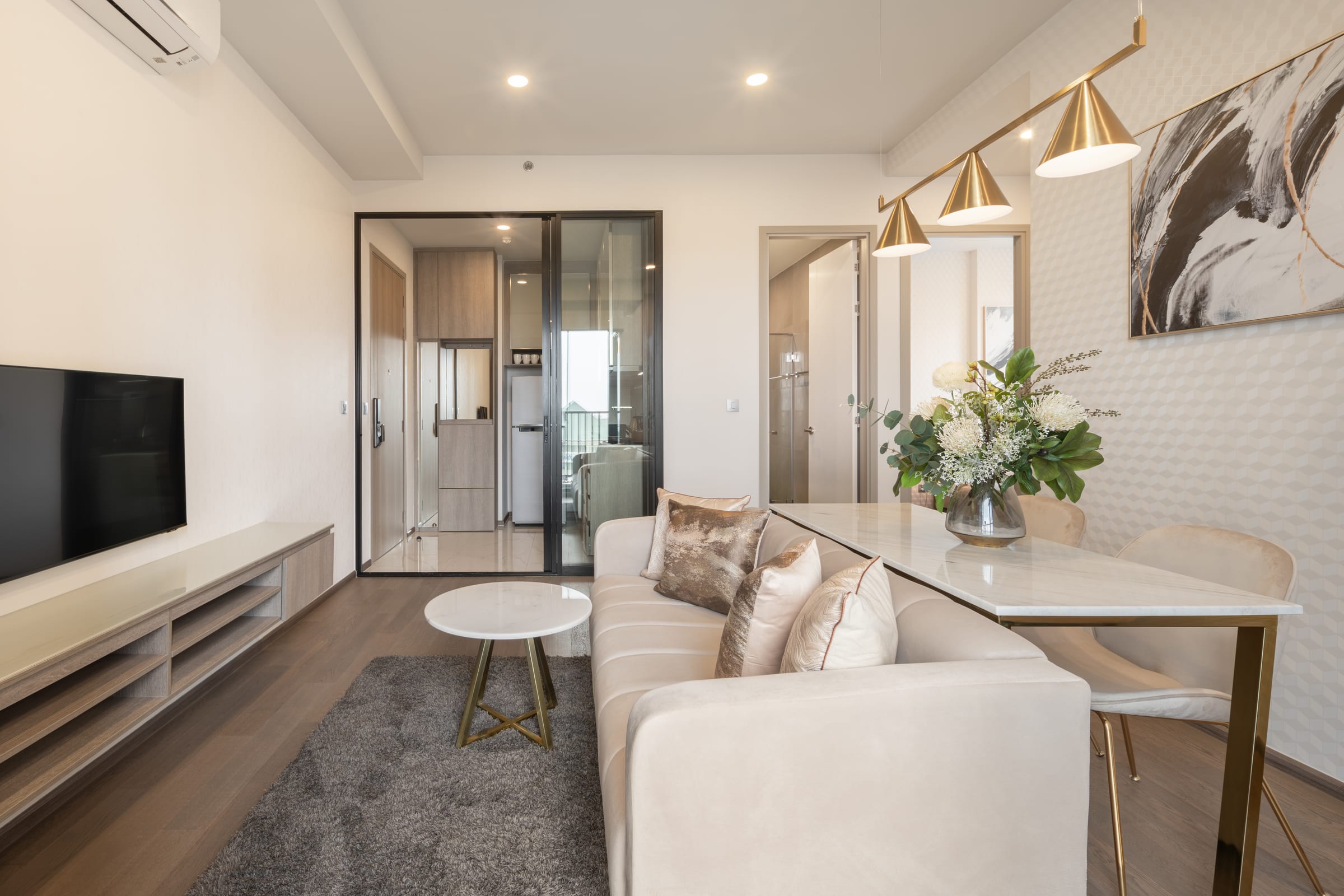 2 Bedroom Deluxe, 55 sq.m. — Hampton Residence Phayathai (Park Origin Phayathai) | Hotel Residence near BTS Phaya Thai / Airport Rail Link 10