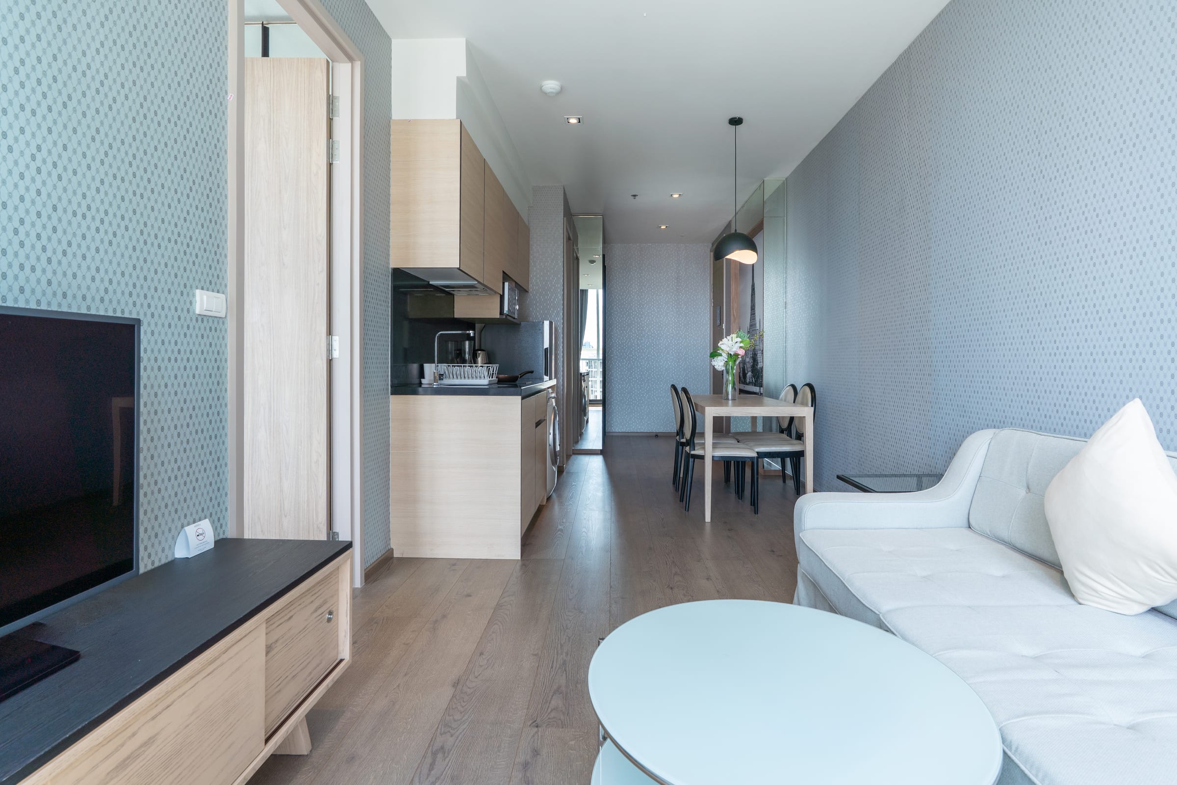 2 Bedroom Plus (Tower 4), 60 sq.m. — Hampton Residence Next to Emporium (Park Origin Phrom Phong) | Hotel Residence near BTS Phrom Phong 4
