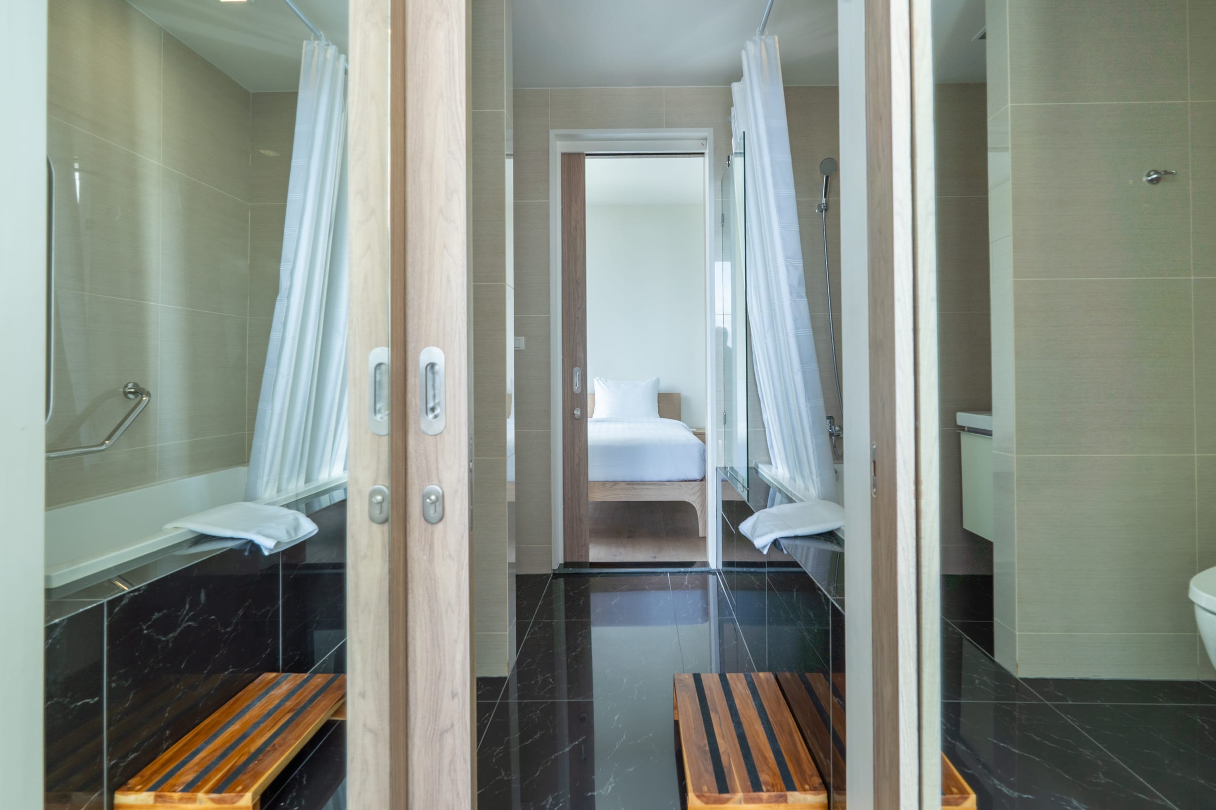 2 Bedroom Plus (Tower 4), 60 sq.m. — Hampton Residence Next to Emporium (Park Origin Phrom Phong) | Hotel Residence near BTS Phrom Phong 6