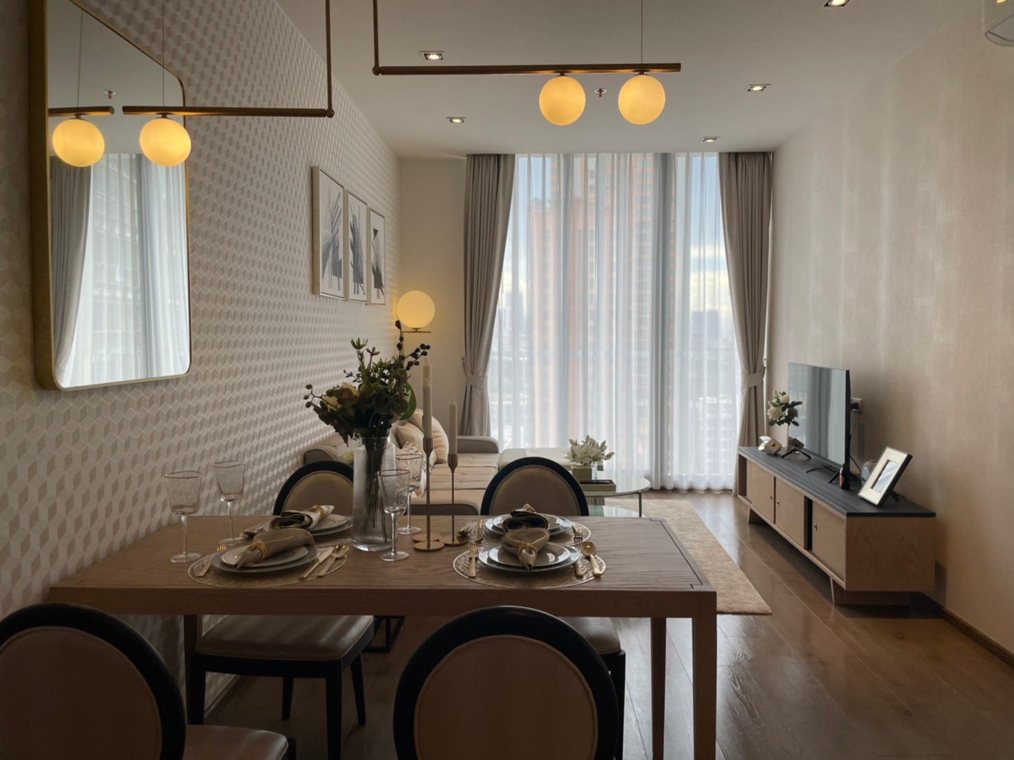 2 Bedroom with Bathtub, 68 sq.m. — Hampton Residence Next to Emporium (Park Origin Phrom Phong) | Hotel Residence near BTS Phrom Phong 4